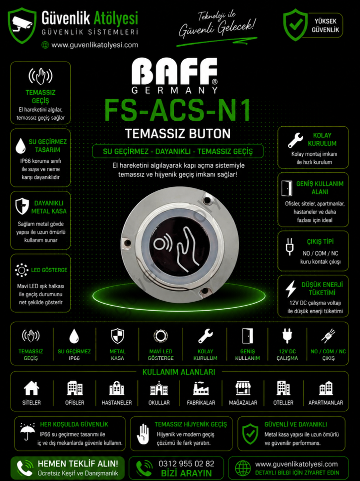 BAFF FS-ACS-N1 TEMESSIZ BUTON