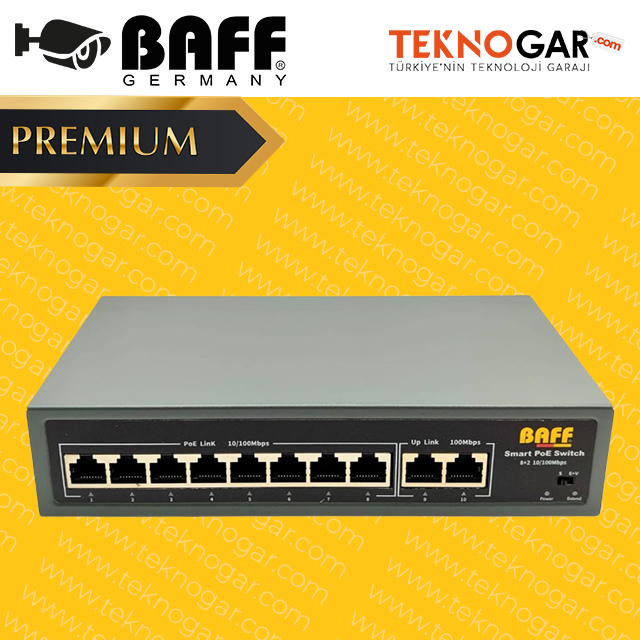 BAFF POE-2082 8 PORT POE SWITCH
