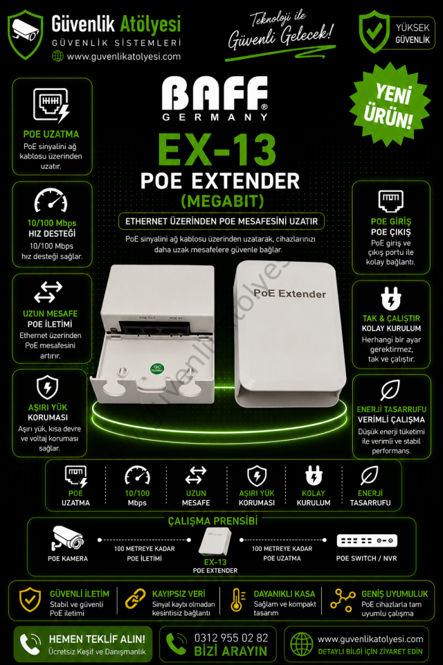 BAFF EX-13 POE EXTENDER (MEGABIT)