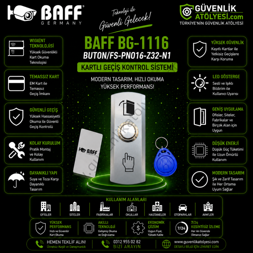 BAFF BG-1116 BUTON/FS-PNO16-Z32-N1
