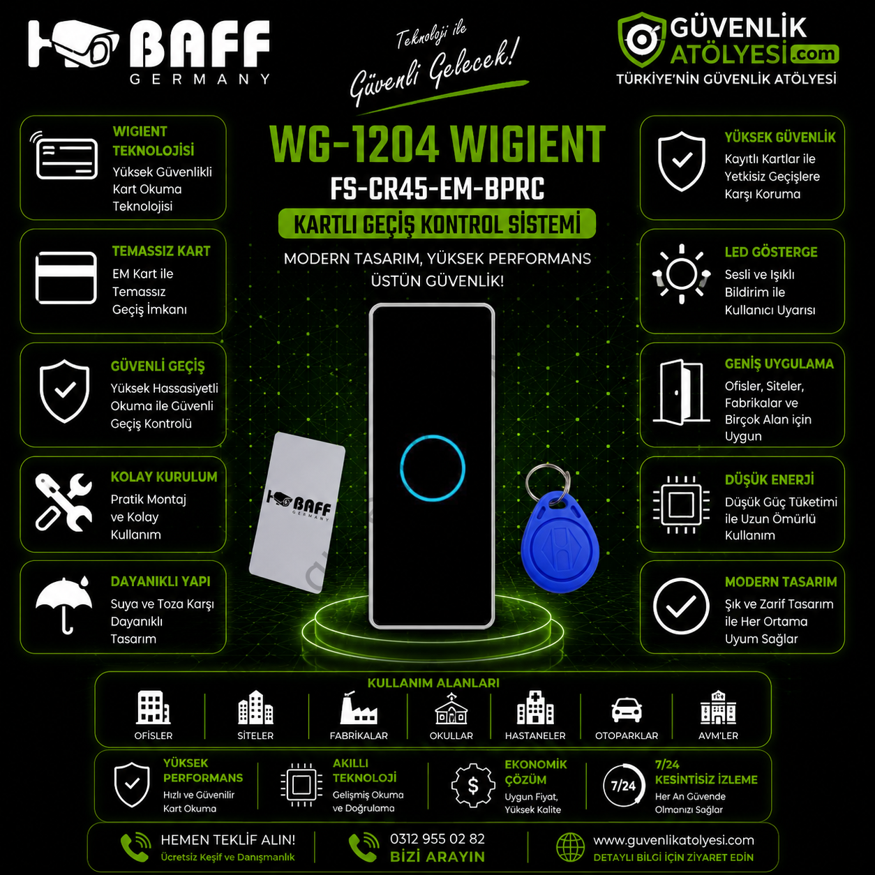 BAFF WG-1204 WIGIENT/FS-CR45-EM-BPRC KART OKUYUCU