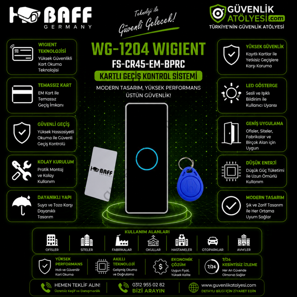 BAFF WG-1204 WIGIENT/FS-CR45-EM-BPRC KART OKUYUCU