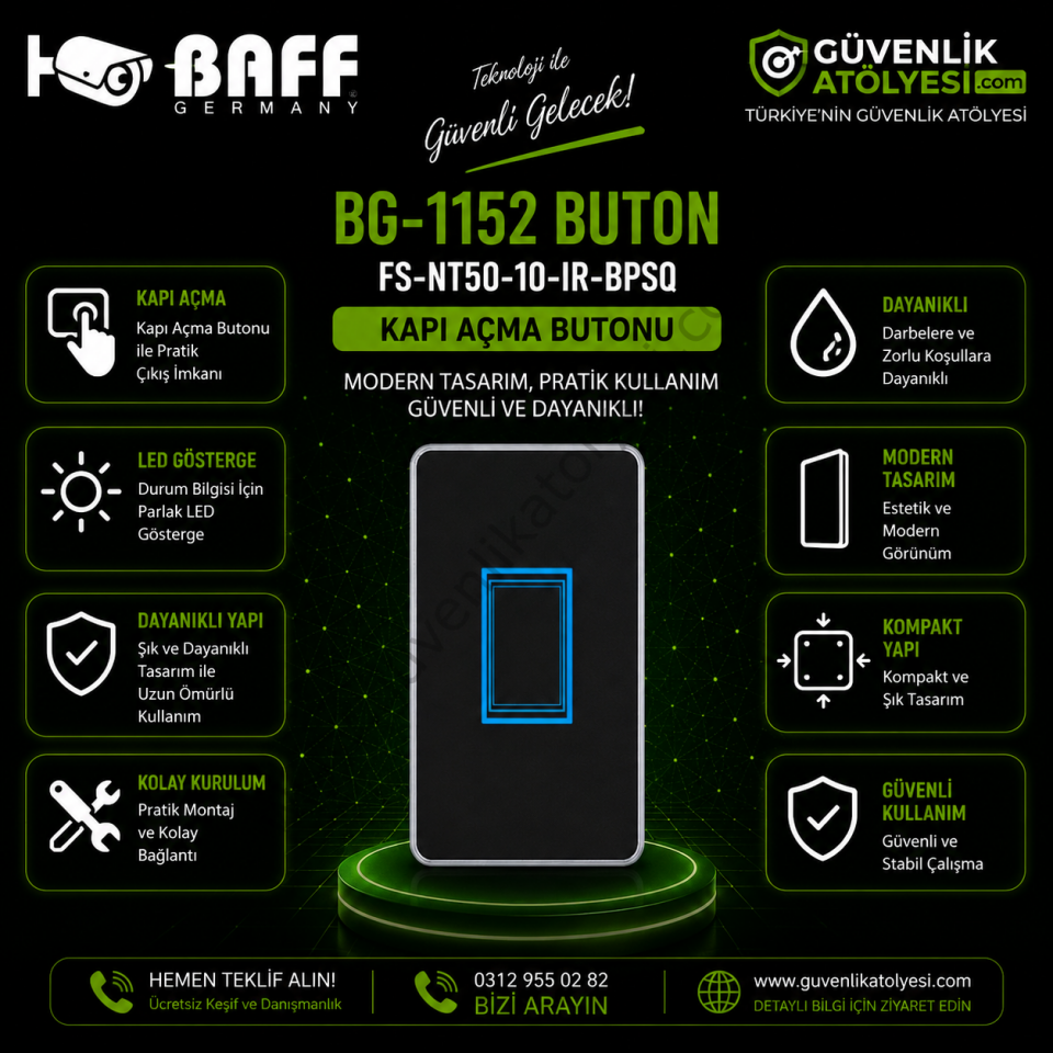 BAFF BG-1152 BUTON/FS-NT50-10-IR-BPSQ