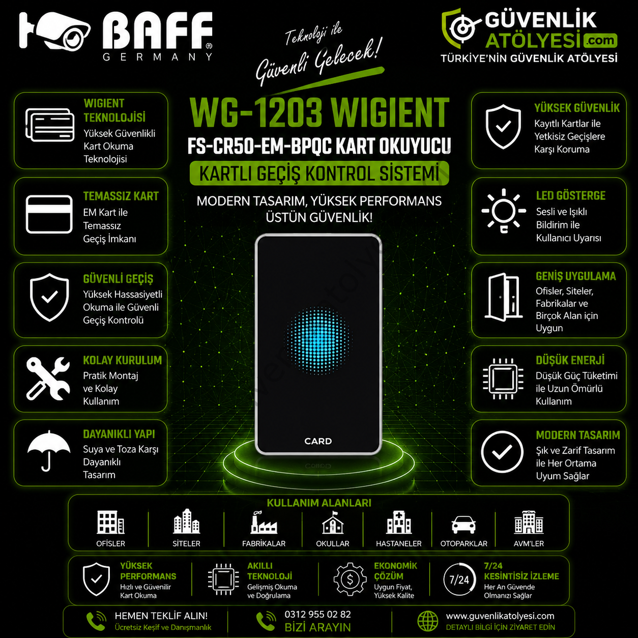 BAFF WG-1203 WIGIENT/FS-CR50-EM-BPQC KART OKUYUCU