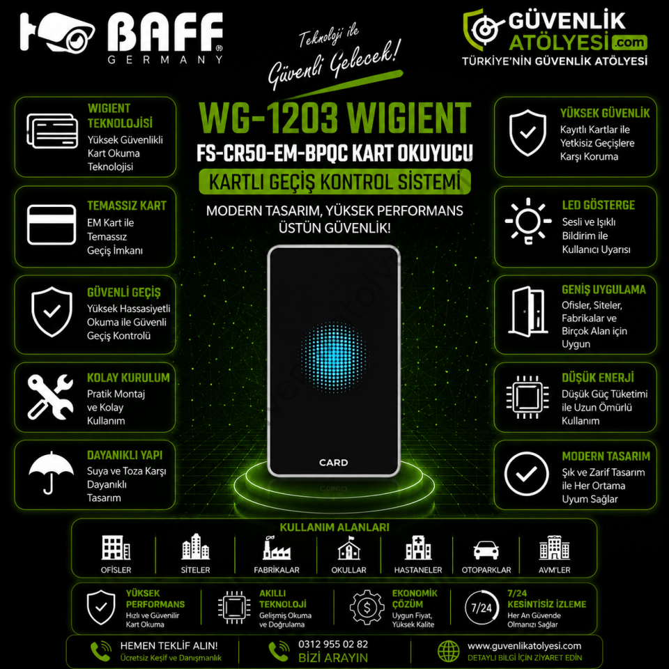 BAFF WG-1203 WIGIENT/FS-CR50-EM-BPQC KART OKUYUCU