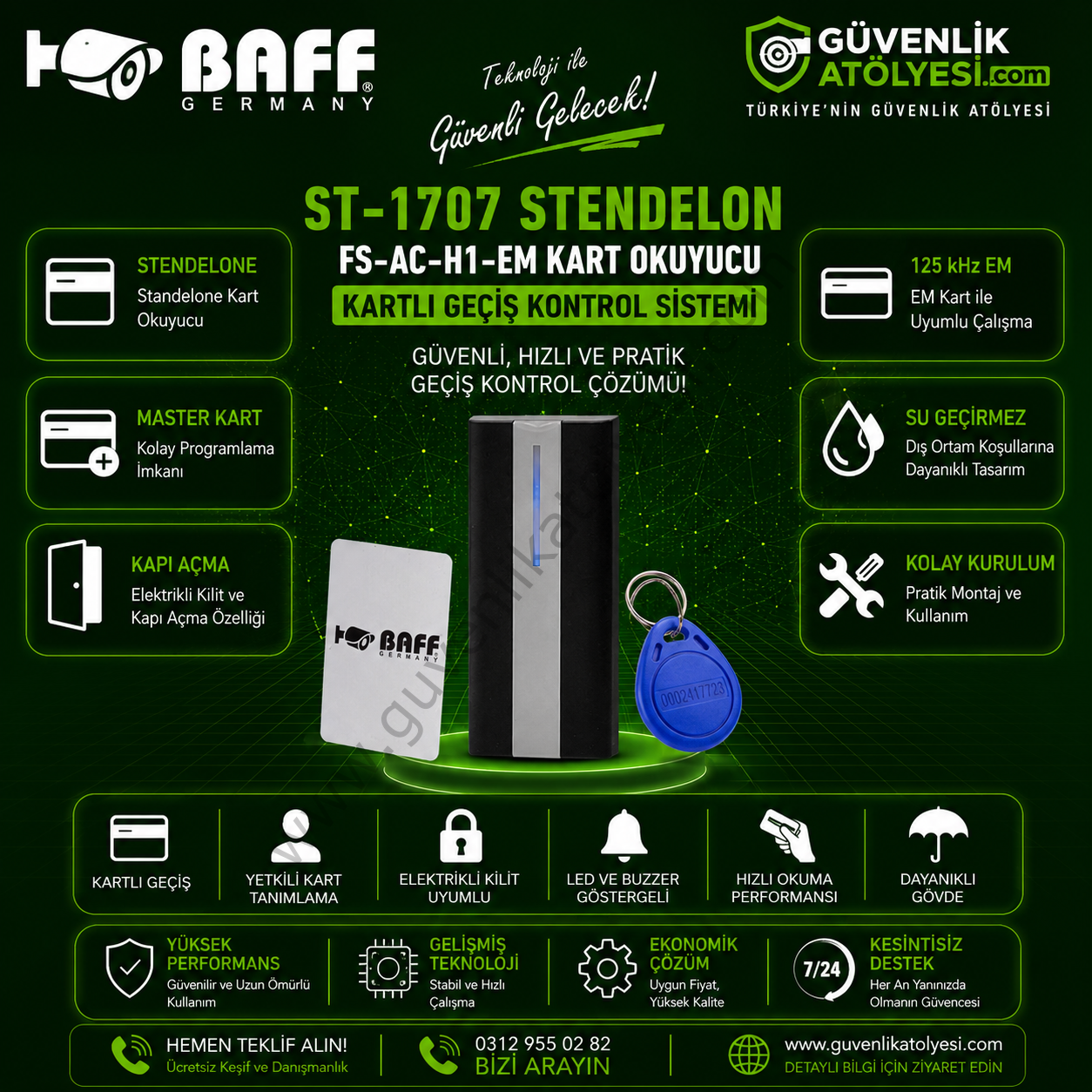 BAFF ST-1707 STENDELON / FS-AC-H1-EM KART OKUYUCU