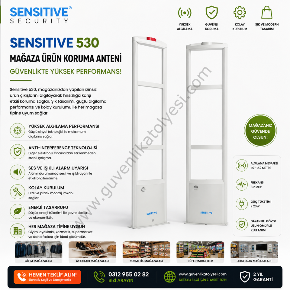 SENSITIVE 530 Mağaza Ürün Koruma Anteni