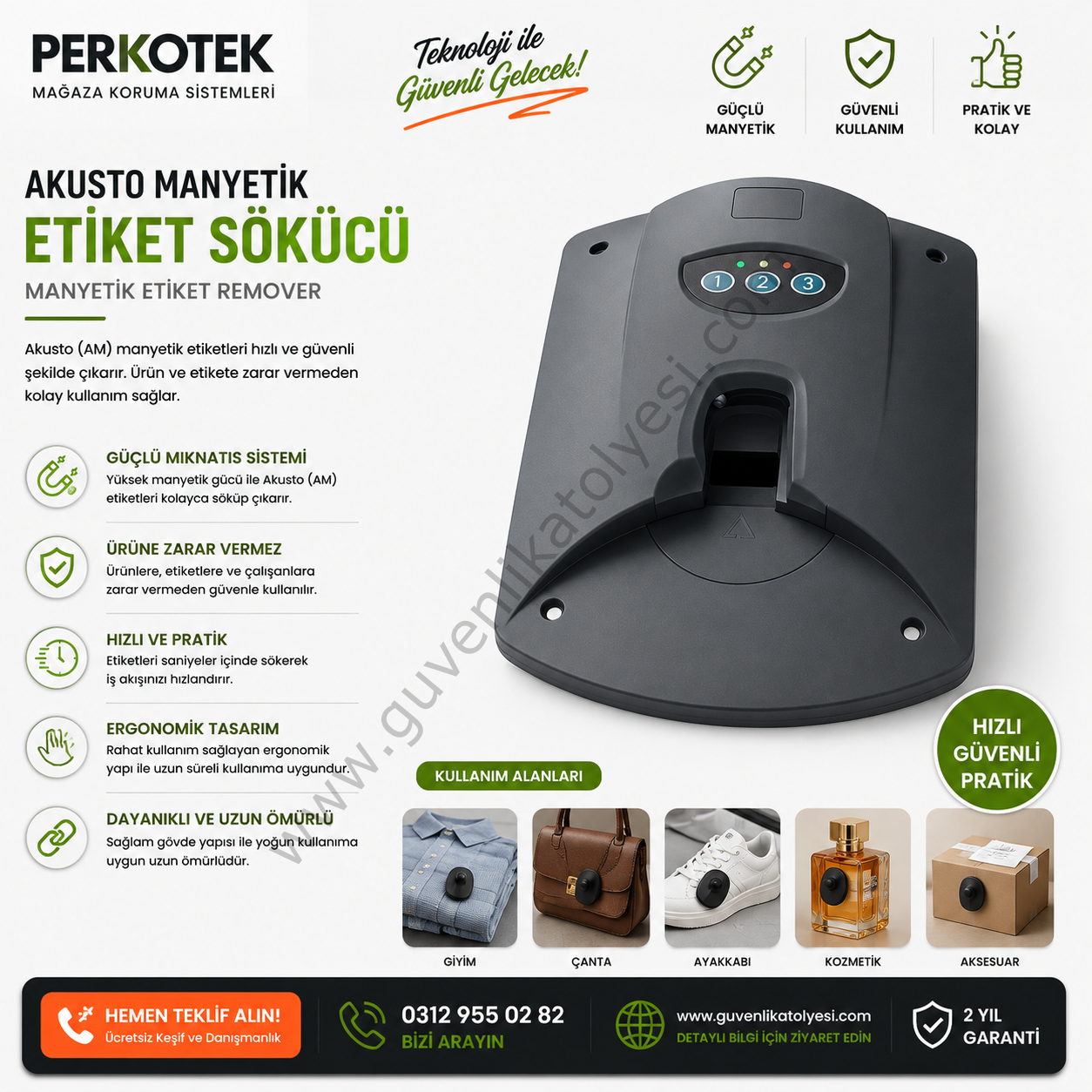 Akusto Manyetik Etiket Sökücü-HD03