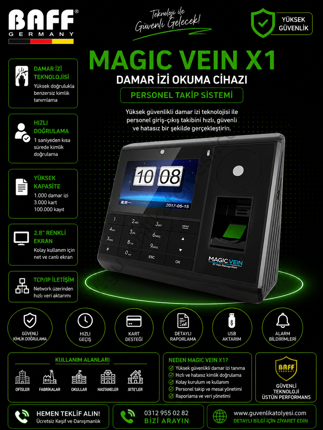 MAGIC VEIN X1 Damar İzi Okuma PDKS Cihazı